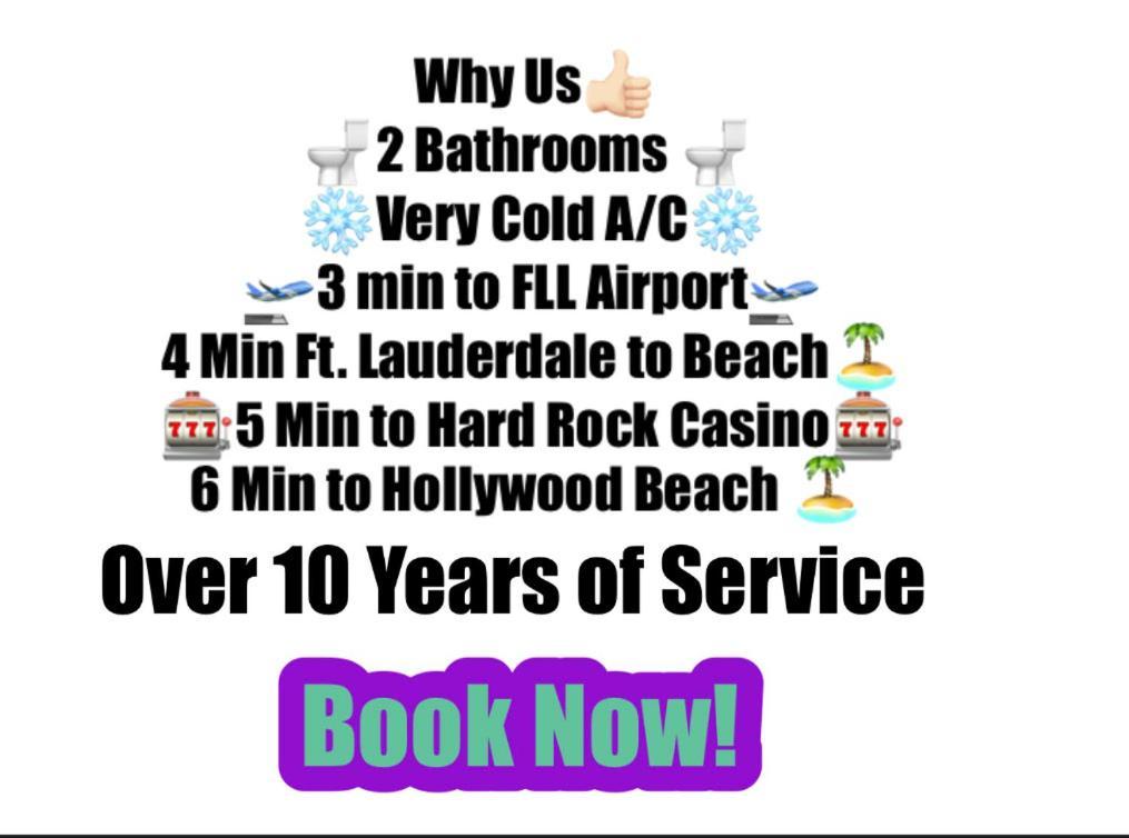 Airport Bunk House Free - Wifi - Parking - Coffee- Long Term Welcome Fort Lauderdale Ngoại thất bức ảnh